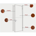 Diseño de puerta de madera sólida interior de alta calidad para puertas de hotel
